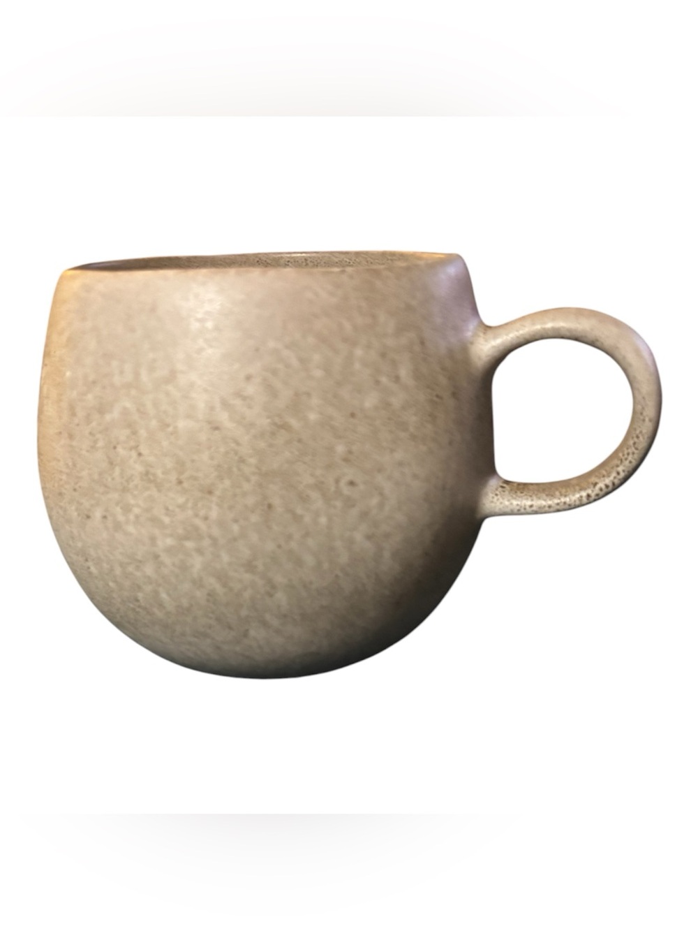 Crate&Barrel Pedra Grey Artisan Mug Reactive Gray Glaze Made in Portugal